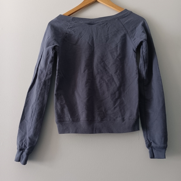 Aeropostale Blue Logo Crewneck Sweatshirt Long Sleeve XS - Picture 2 of 5